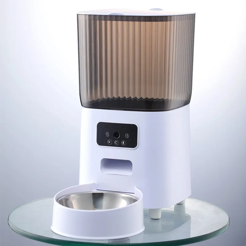 Amazing Double Bowl Smart Automatic Feeder With Camera 5L