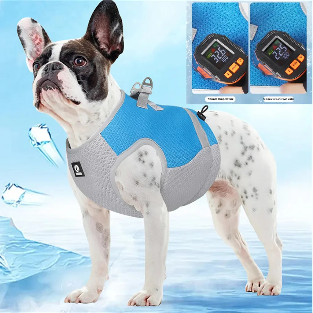 Adjustable Reflective Dog Cooling Vest Harness