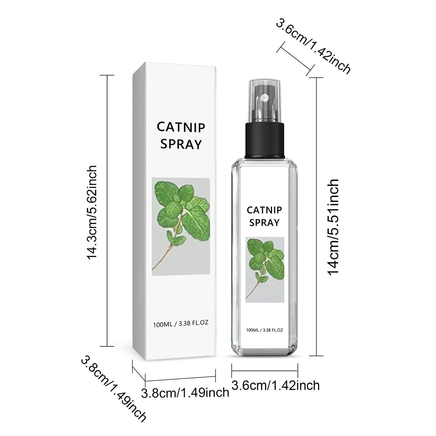 Catnip Spray helps with Anxiety And Enhances Pet Vitality Mint Scented