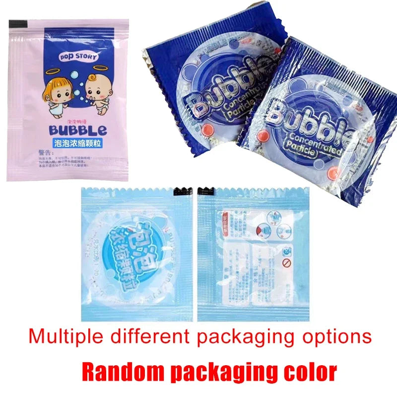 10-40Pcs Bubble Machine Supplement Liquid Colorful Bubble Concentrated Granules 10Pcs ≈ 750Ml Bubble Gun Supplement Granules