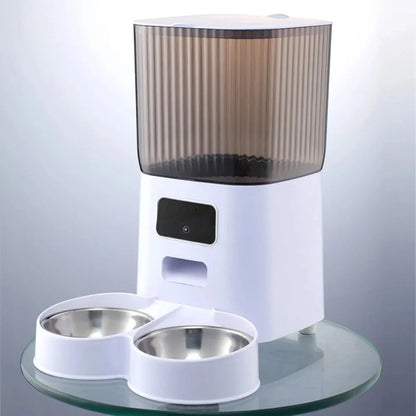 Amazing Double Bowl Smart Automatic Feeder With Camera 5L