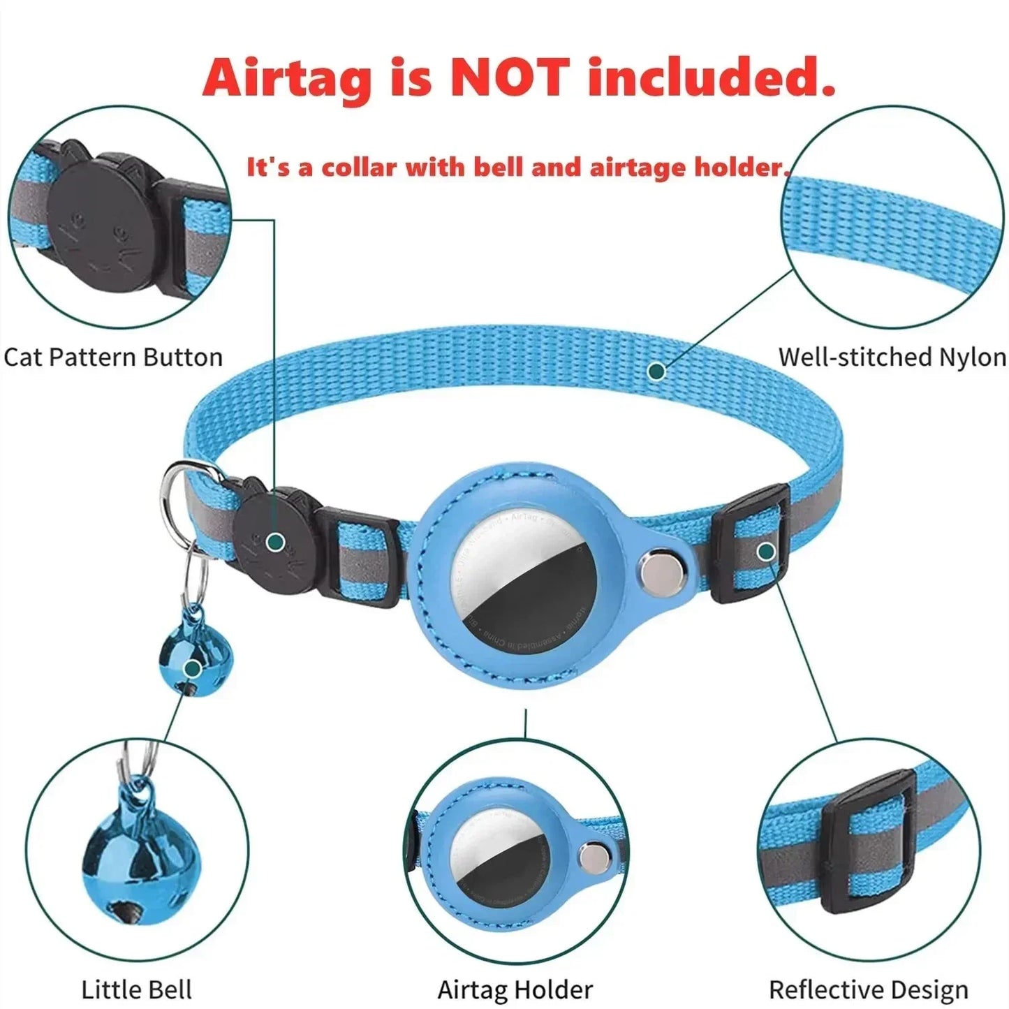 Anti-Lost Collar for Airtag GPS Tracker