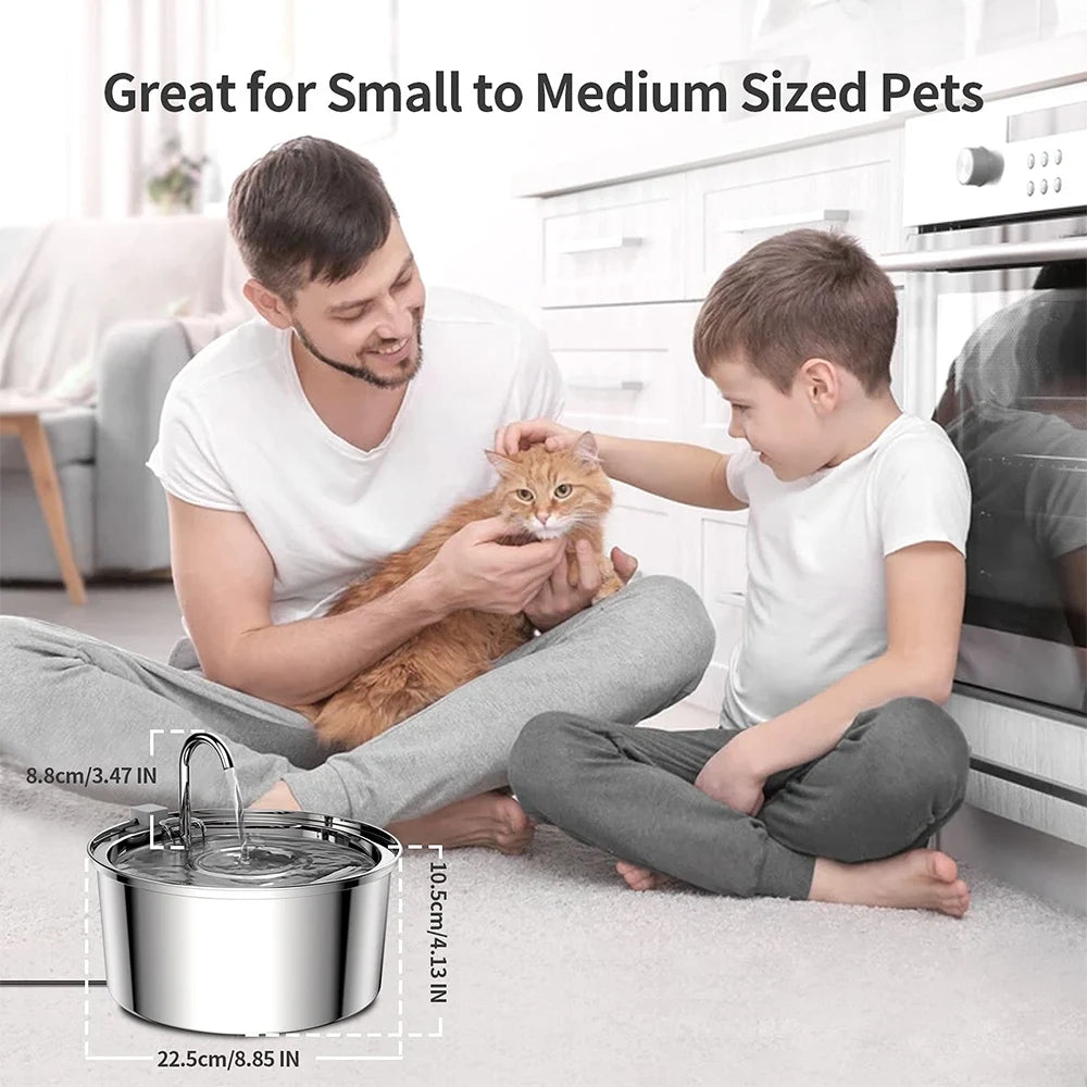 Smart Stainless Steel Pet Water Feeder