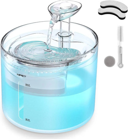 1.6L Automatic Pet Fountain Water Dispenser with 2 Flow Modes
