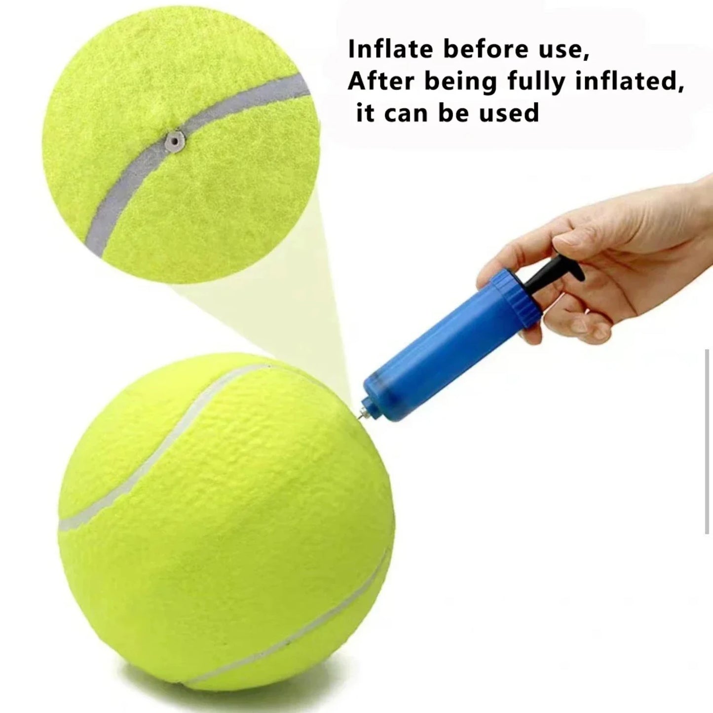 9.5Inch Giant Tennis Ball Launcher Pet Inflatable Toy