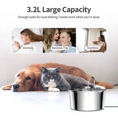 Smart Stainless Steel Pet Water Feeder
