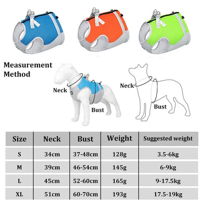 Adjustable Reflective Dog Cooling Vest Harness