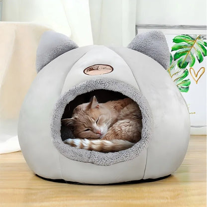 Warm & Comfortable Cat & Small Dog Covered Bed thats light and portable too