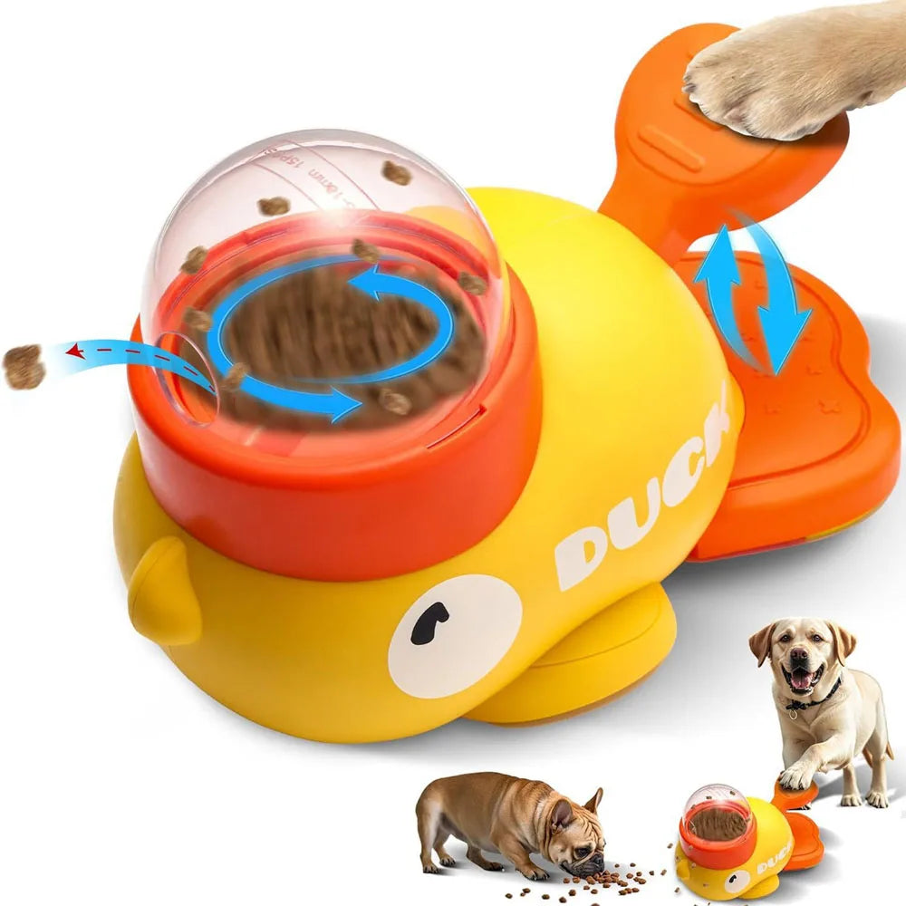 Interactive Auto/SlowFeed er with non-slip base. Increases IQ and Fun to teach