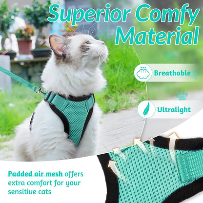 Escape Proof Soft Adjustable Vest Harnesses