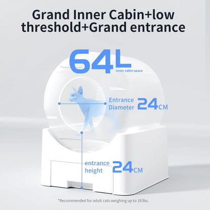 Self Cleaning Wi-Fi Closed Litter Box