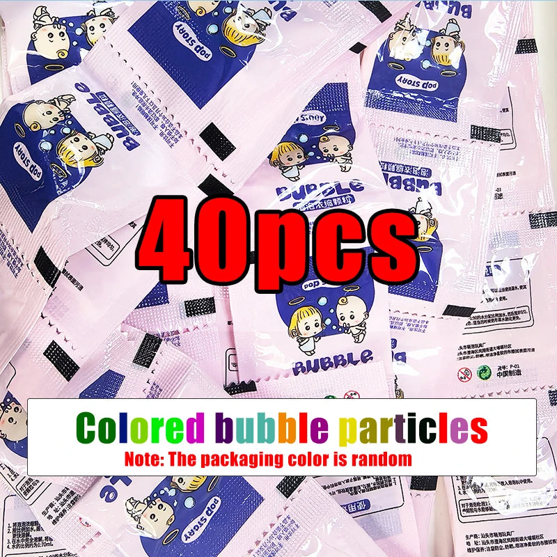 10-40Pcs Bubble Machine Supplement Liquid Colorful Bubble Concentrated Granules 10Pcs ≈ 750Ml Bubble Gun Supplement Granules