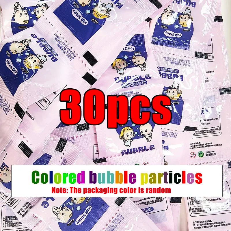 10-40Pcs Bubble Machine Supplement Liquid Colorful Bubble Concentrated Granules 10Pcs ≈ 750Ml Bubble Gun Supplement Granules